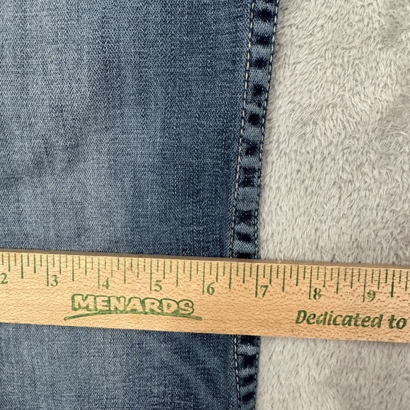 BKE Jeans Womens 26S Stella Blue Slim Bootcut Stretch Whiskered Distressed Y2K - Picture 12 of 16